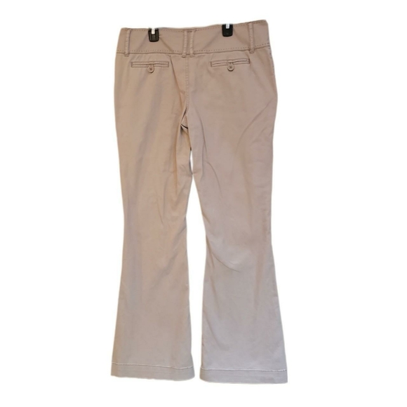 Y2K Grunge Boho Beige Khaki Flared Pants Mid Rise - Picture 2 of 3